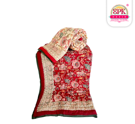 lightweight razai for winter Red Razai
