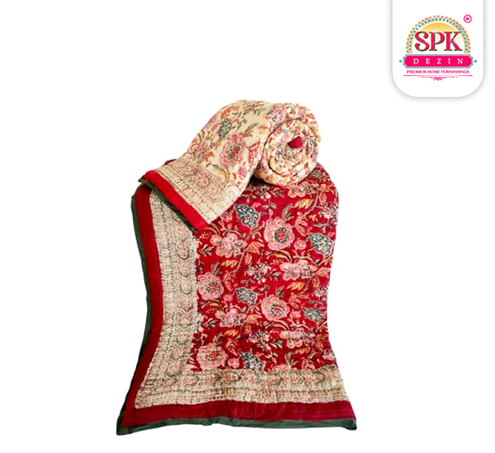 lightweight razai for winter Red Razai