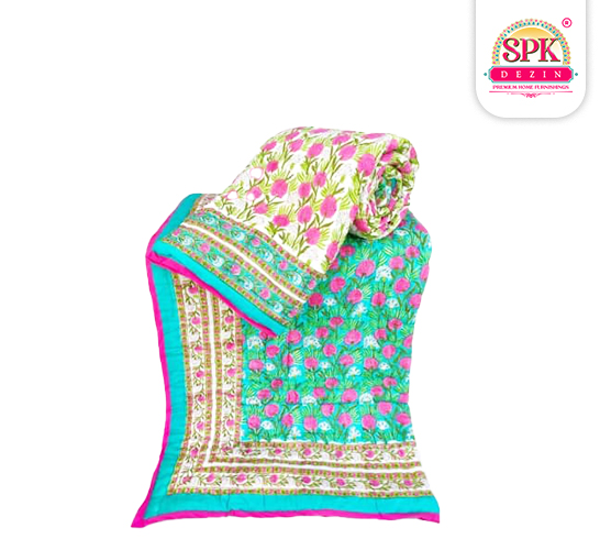 lightweight razai for winter Blue and Punk