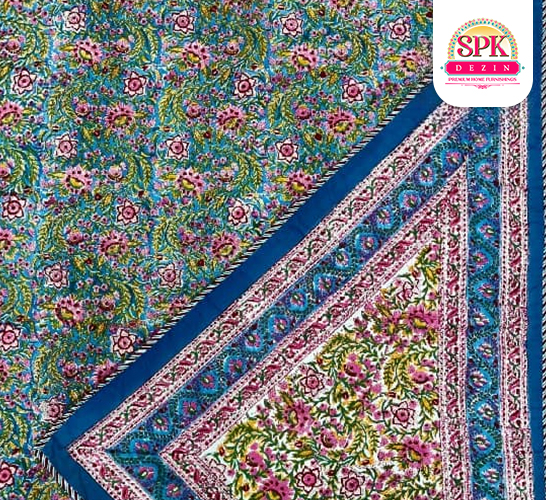 lightweight cotton dohar for summer Green, 90x108