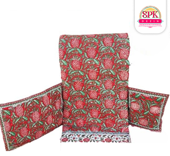 Cotton Comforters Red, 90x108